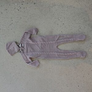 COCO BLANC 12M girls  Sweater Romper W/feet